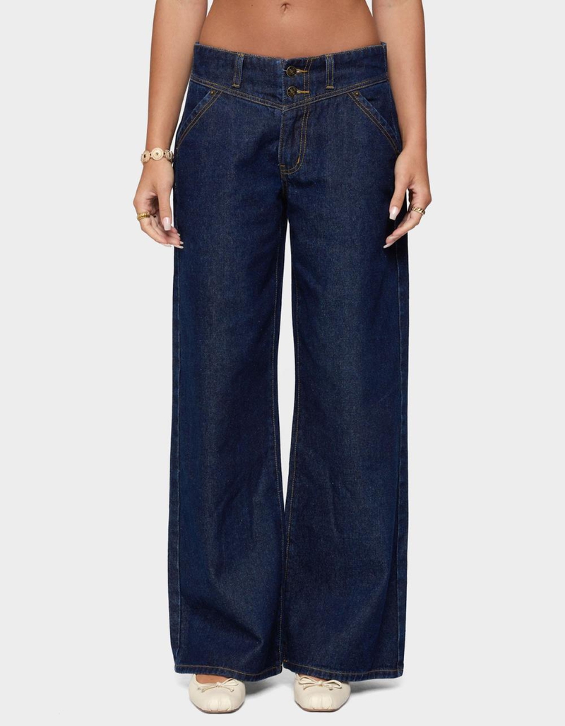 EDIKTED Meredith Low Rise Jeans image number 0