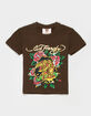 ED HARDY Embellished Tiger Rose Girls Tee image number 1