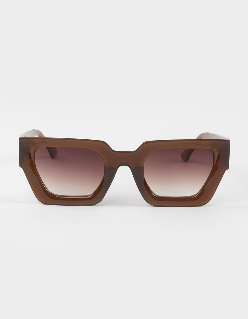 RSQ Lit Chunky Flat Square Sunglasses image number 1