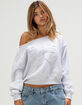 RSQ Womens 26 Off The Shoulder Sweatshirt image number 1