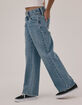 RSQ Double Button Girls Wide Leg Jeans image number 3