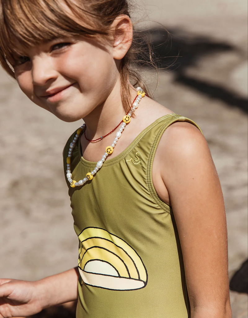 SEAESTA SURF x Surfy Birdy Single Fin Girls One Piece Swimsuit image number 3