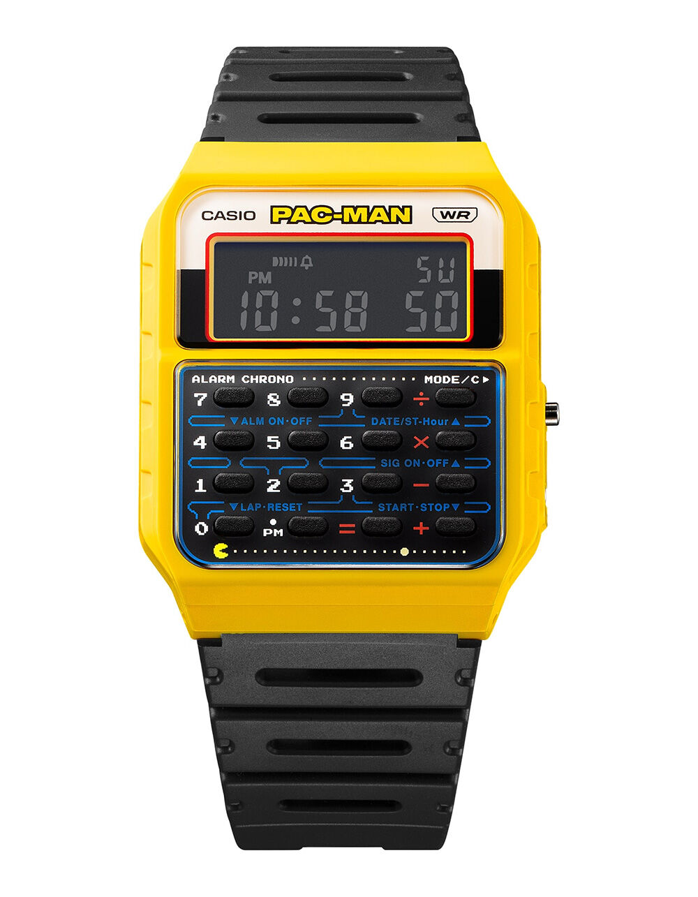 CASIO x PAC-MAN CA-53WPC-1B Watch - BLACK - ONE SIZE | Tillys