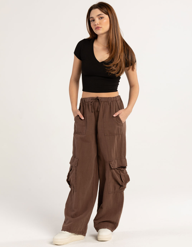 TILLYS V-Neck Rib Womens Tee image number 3