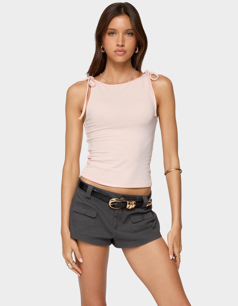 EDIKTED Chrissy Tie Strap Tank Top image number 0