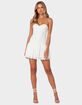 EDIKTED Mesh & Chiffon Corset Mini Dress image number 5
