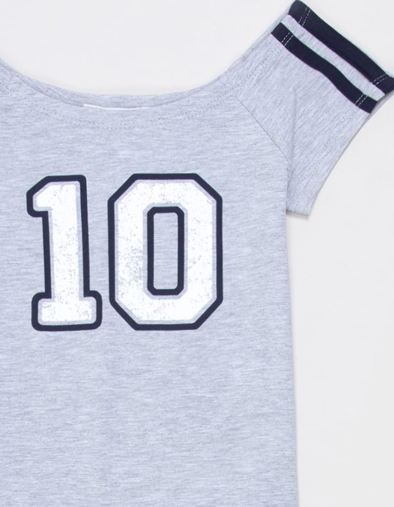 FULL TILT 10 Girls Off The Shoulder Tee image number 2