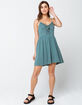 ROXY Little Something Love Teal Dress image number 4