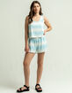 QUIKSILVER Beach Generation Womens Blue & White Shorts image number 4