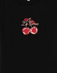 CHERRIES Les Cerises Womens Baby Tee image number 3