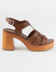 CITY CLASSIFIED Womens Wood Ankle Heels image number 2
