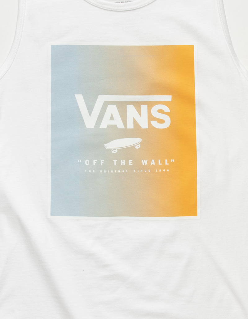 VANS Gradient Print Box Mens Tank Top WHITE Tillys