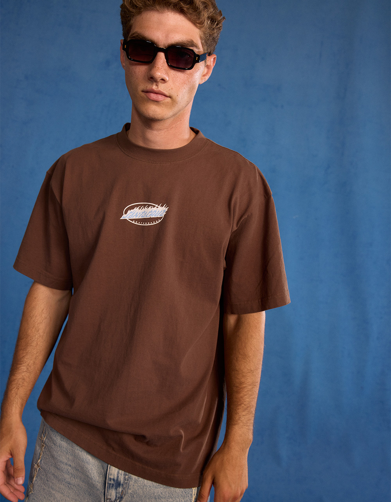 SANTA CRUZ Flame Oval Mens Boxy Tee image number 4