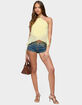 EDIKTED Chiffon Split Open Back Halter Top image number 5