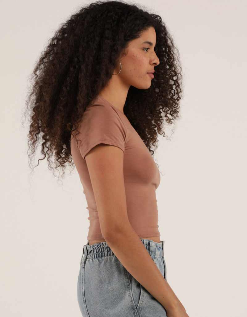 BOZZOLO V-Neck Womens Tee image number 1