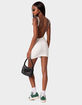 EDIKTED Adele Open Back Ribbed Mini Dress image number 4