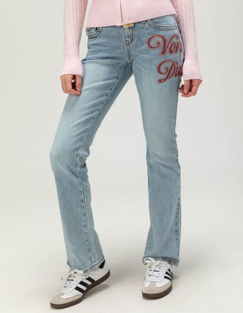VON DUTCH Low Rise Flap Pocket Womens Bootcut Jeans Alternative Image
