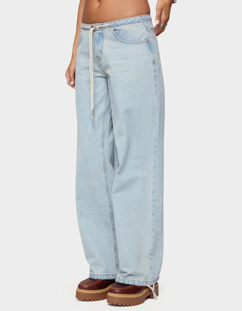 EDIKTED Meggie Low Rise Jeans image number 1
