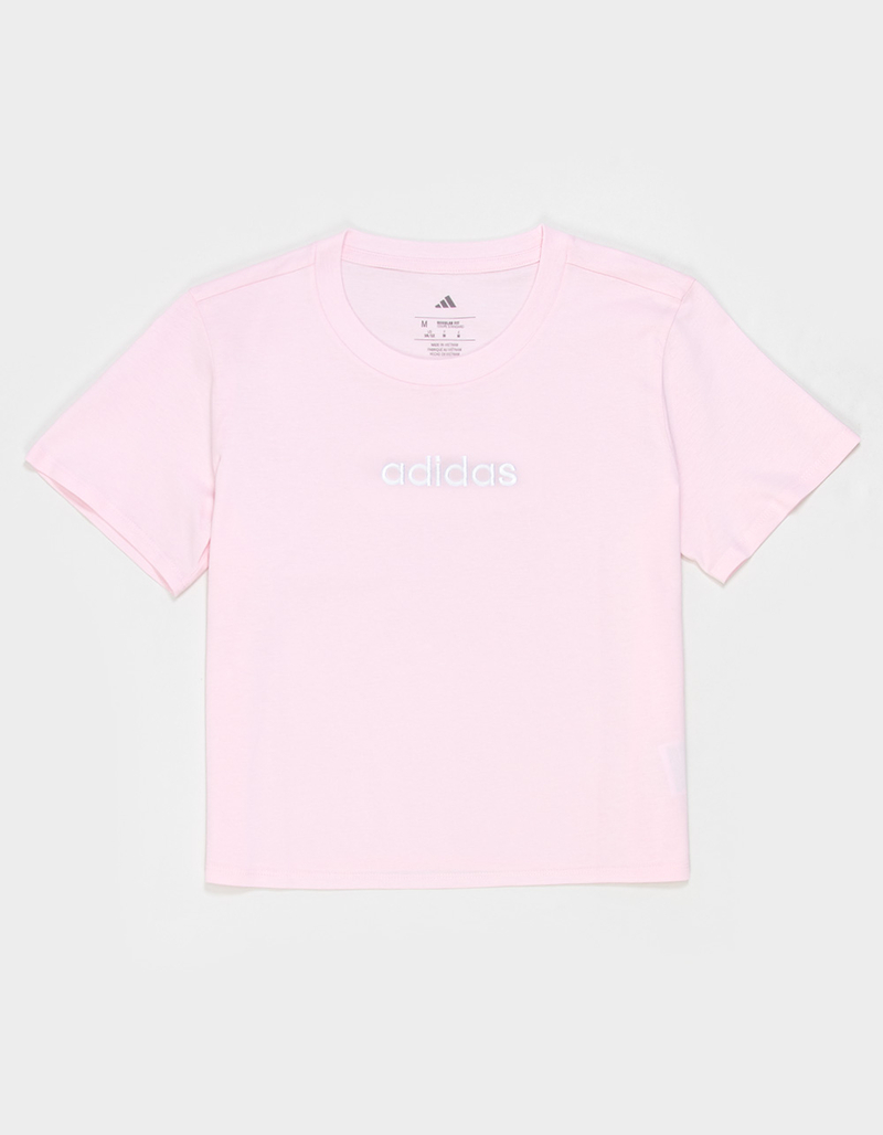 ADIDAS Embroidered Linear Girls Tee image number 0