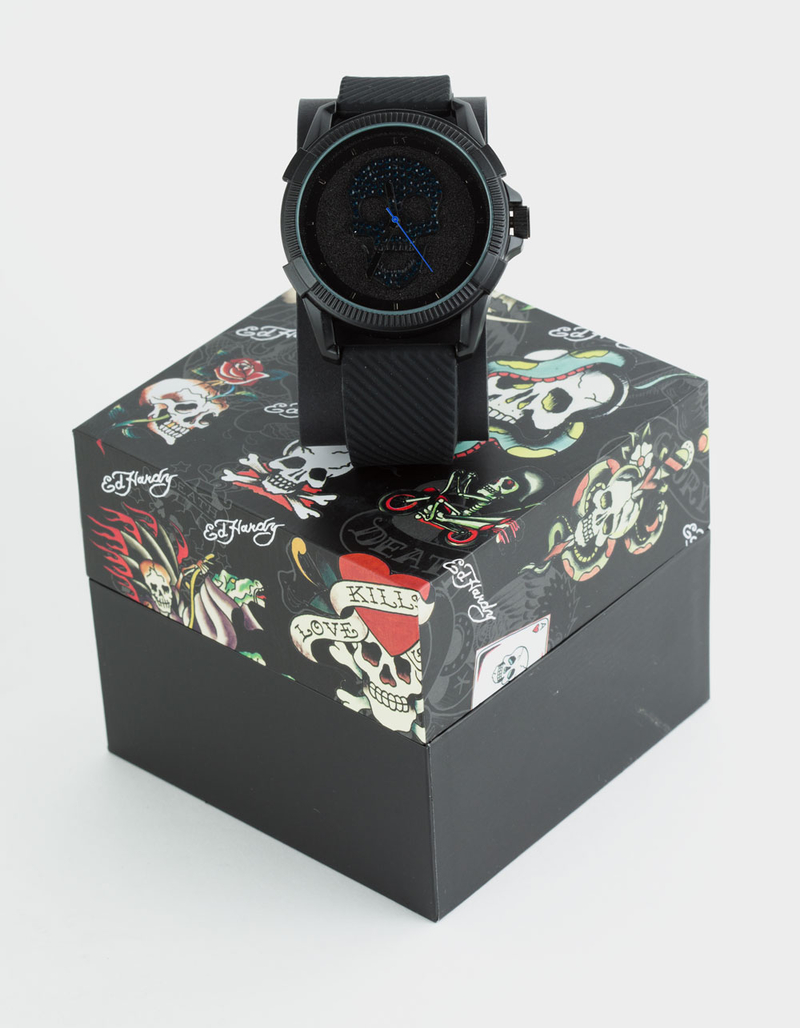 ED HARDY Stone Skull Watch image number 1