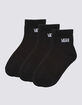 VANS 3 Pack Womens Classic Half Crew Socks image number 1
