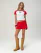 FULL TILT Womens Flag Raglan Baby Tee image number 2