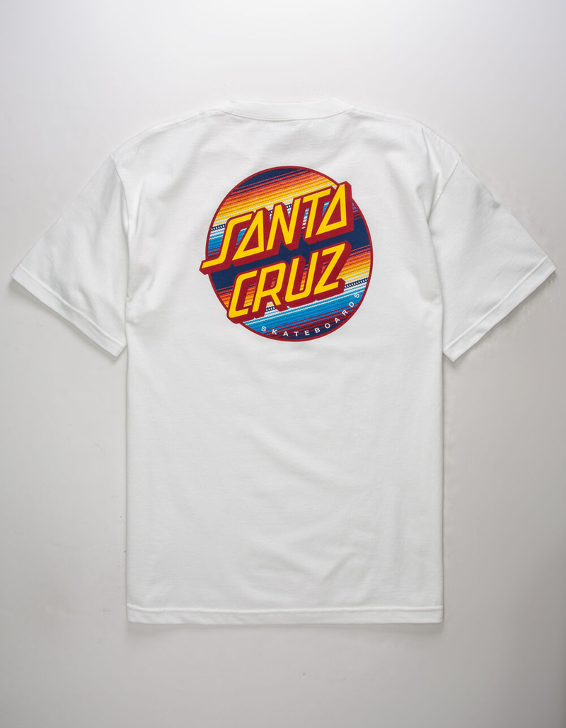 SANTA CRUZ Jorongo Dot White Mens T-Shirt image number 0