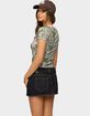 EDIKTED Alaia Contrast Camo Tee image number 3