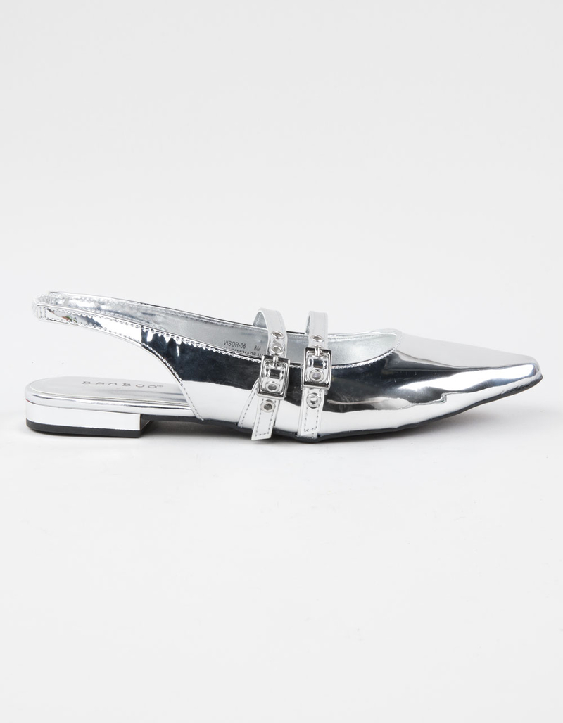 BAMBOO Visor Womens Slingback Flats image number 1