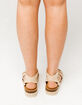 YOKI Chiara Beige Womens Espadrille Flatform Sandals image number 3