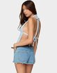EDIKTED Floral Eyelet Backless Halter Top image number 2