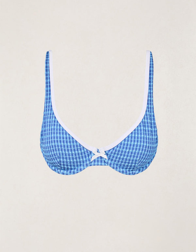 RHYTHM Lola Check Underwire Bikini Top image number 4