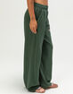 NECTAR CLOTHING Au Natural Womens Wide Leg Sweatpants image number 3