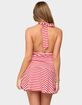 EDIKTED Cowl Neck Drop Waist Mini Dress image number 3