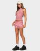EDIKTED Glennon Striped Shorts image number 4