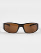 RSQ Rectangle Wrap Plastic Sunglasses image number 2
