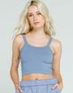 RSQ Seamless Ribbed Blue Cami image number 1