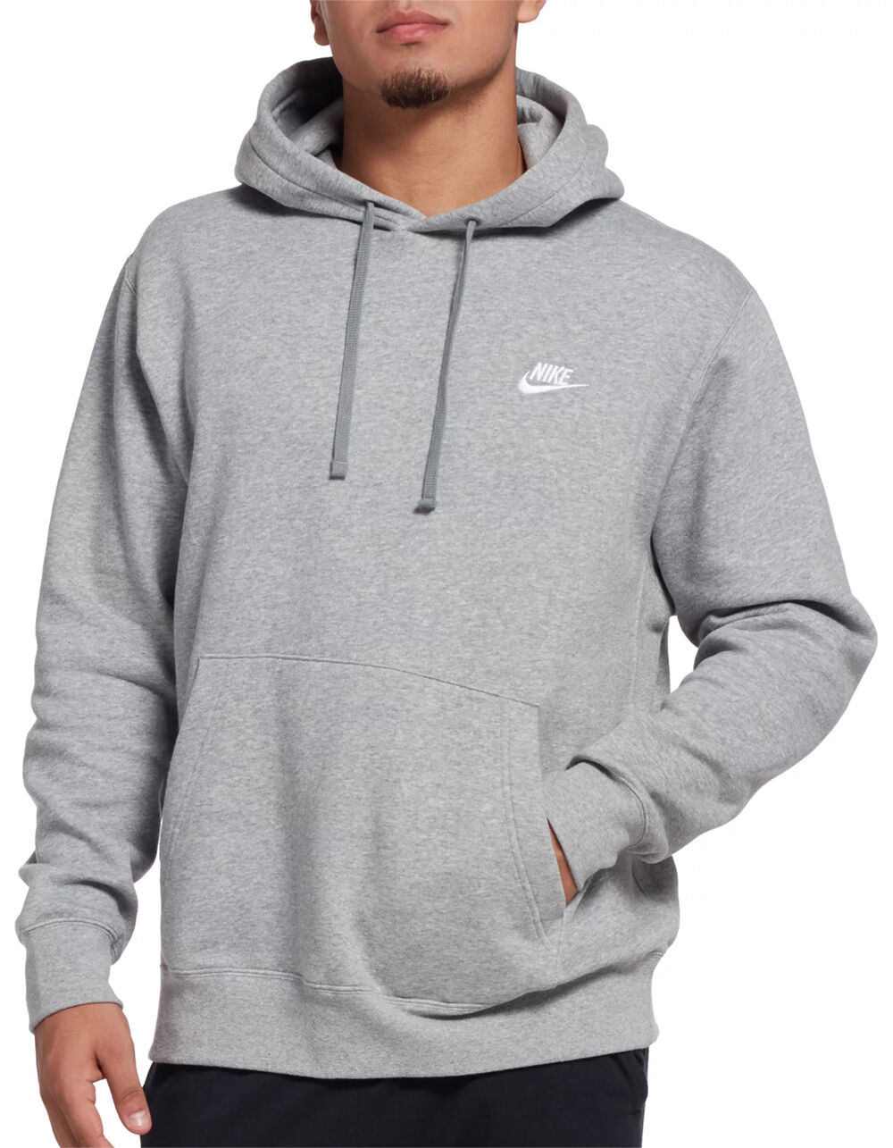 mens gray nike hoodie