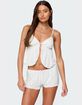 EDIKTED Linny Split Front Pointelle Top image number 1