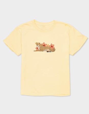CHEETAH Flowers Unisex Kids Tee Primary Image