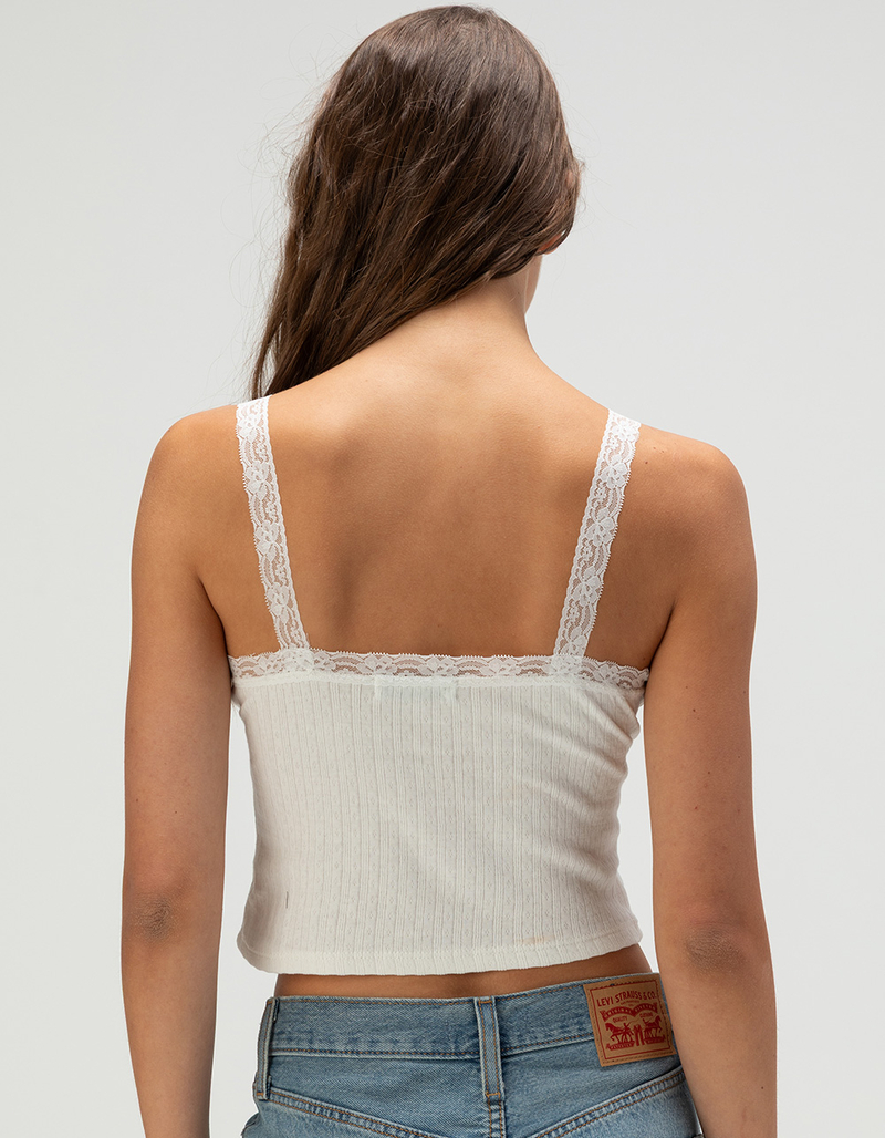 RSQ Womens Lace Trim Cami image number 3