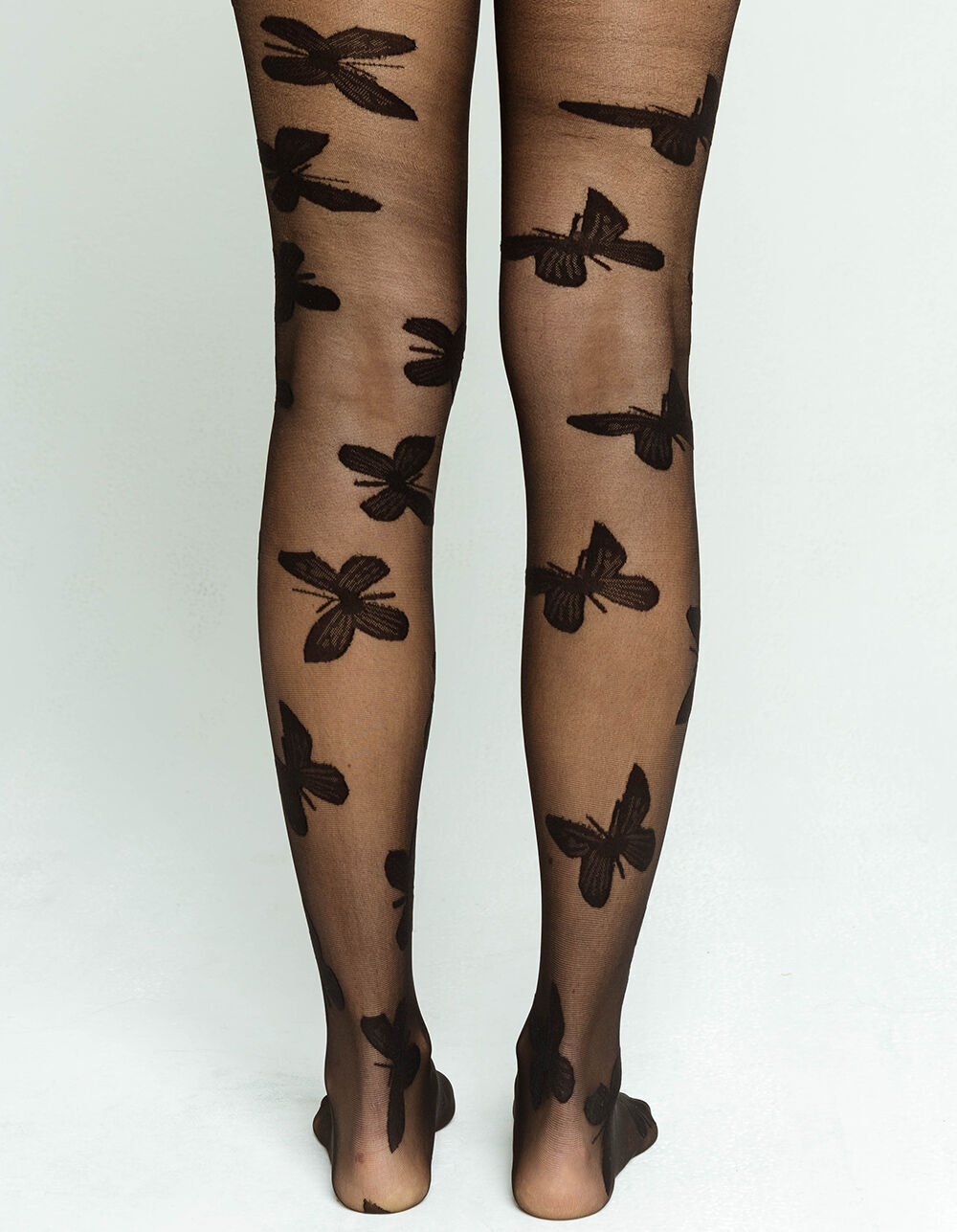 FULL TILT Butterfly Icon Tights - BLACK 
