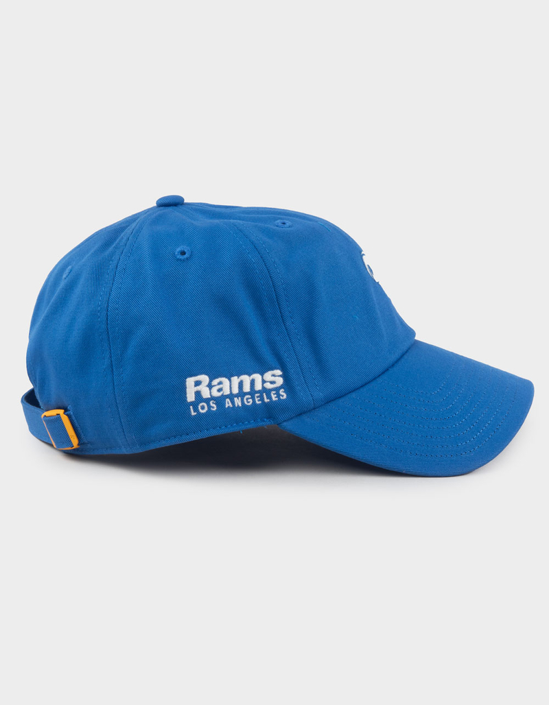 47 BRAND Los Angeles Rams Foundational '47 Clean Up Strapback Hat image number 2