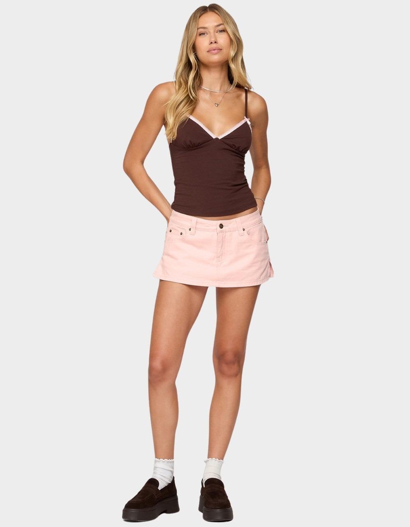 EDIKTED Ruelle Contrast Frill Tank Top image number 2