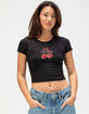 CHERRIES Les Cerises Womens Baby Tee image number 1