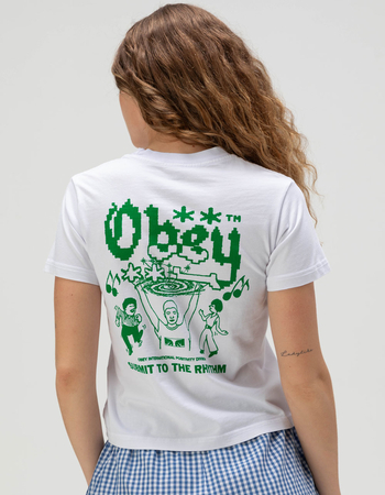 OBEY Submit To The Rhythm Womens Relaxed Tee Primary Image