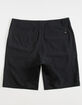 RSQ Mid Length Mens Charcoal Hybrid Shorts image number 5