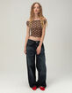 RHYTHM Juno Womens Polka Dot Off The Shoulder Top image number 2