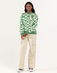 RSQ Check Womens Oversized Crewneck Sweater image number 4
