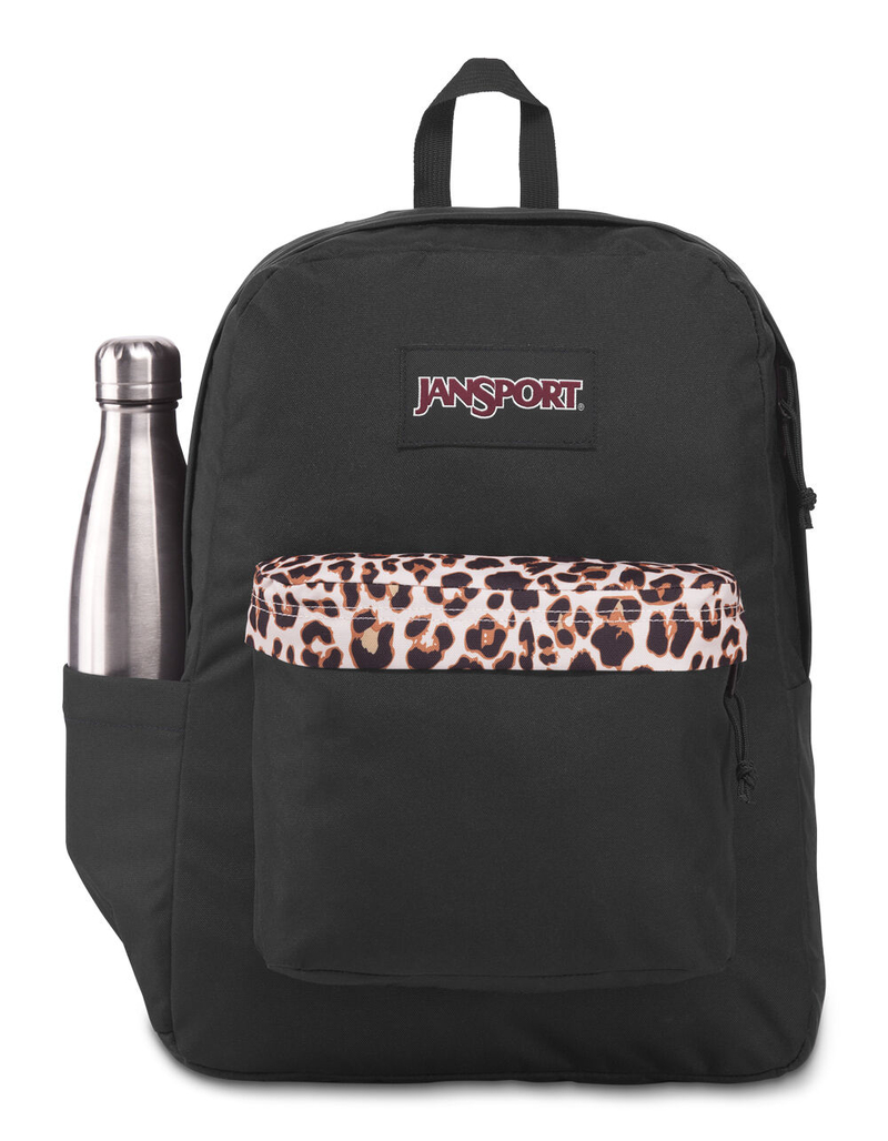 JANSPORT Superbreak Plus Leopard & Black Backpack image number 0